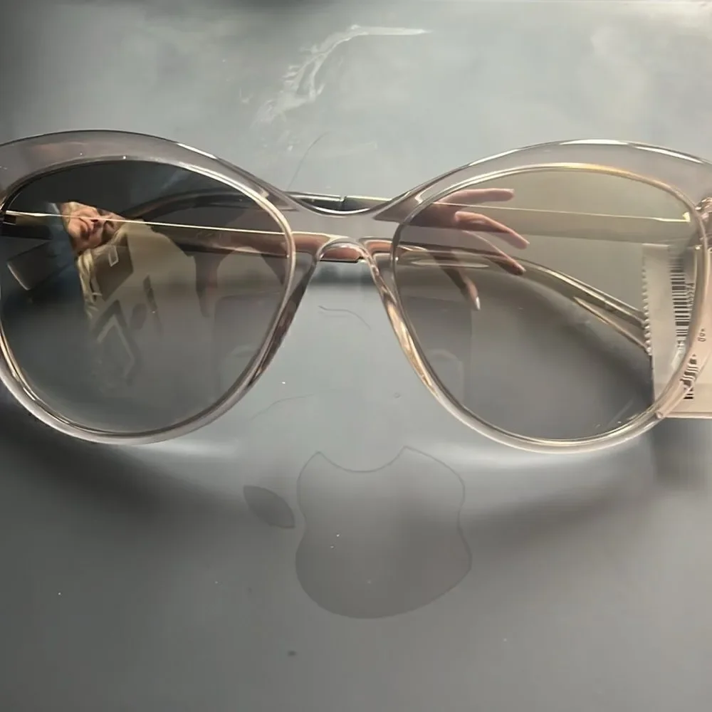 Versace MOD 4348 5270/6V Translucent Grey/Grey Gradient Sunglasses/Case NWT $342